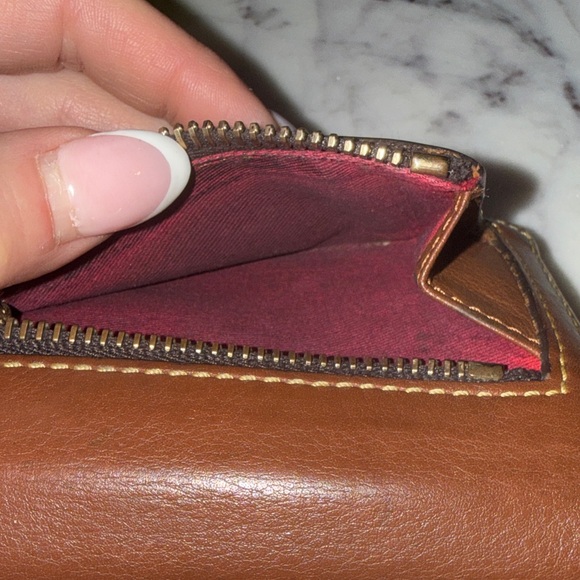 Dooney & Bourke Chestnut Leather Wallet - Picture 8 of 8